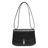 Sofia 8.75 black leather shoulder bag