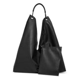 Bindle 3 black leather shoulder bag