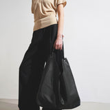 Bindle 3 black leather shoulder bag