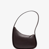 Half moon brown leather bag