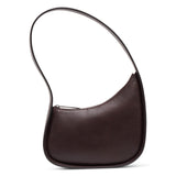 Half moon brown leather bag
