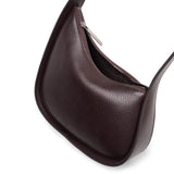 Half moon brown leather bag