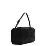 90's black nubuck bag