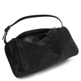 90's black nubuck bag
