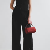90'S burgundy nubuck bag