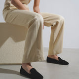 Tippi black suede loafers