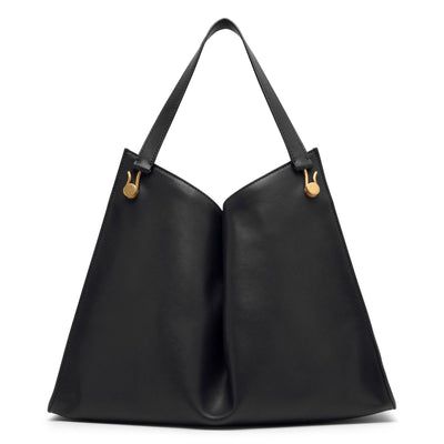 Alexia black leather top handle bag