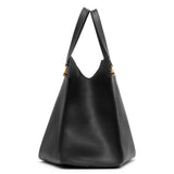 Alexia black leather top handle bag