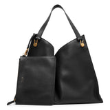 Alexia black leather top handle bag