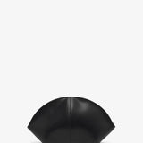 Mel black leather clutch