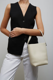 Small NS hook ivory tote bag