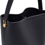 Medium NS hook black tote bag