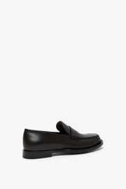 Novus black leather moccasin