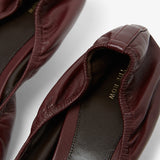 Liisa burgundy kitten pumps