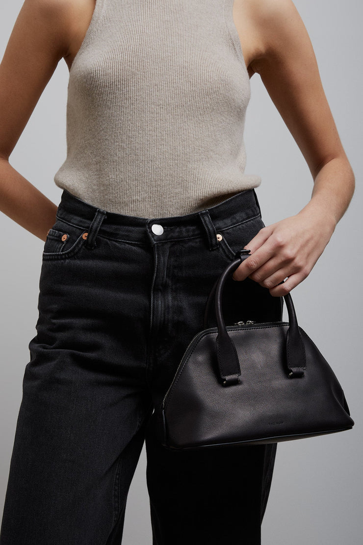 Mini Devon black leather bag