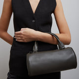 Edith grey small leather bag