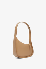 Half Moon beige leather bag