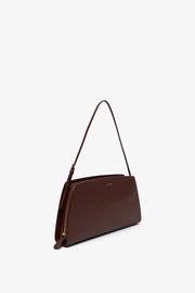 Dalia baguette burgundy leather bag