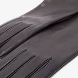 Simon black leather gloves
