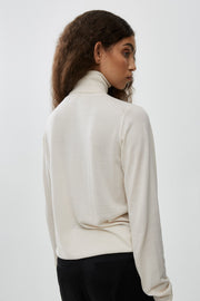 Heva shell wool turtleneck sweater