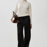 Heva shell wool turtleneck sweater