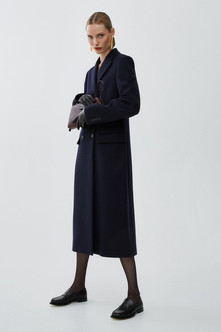 Woody wool coat