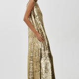 Louane gold dress
