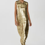 Louane gold dress