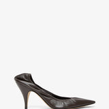 Liisa brown leather pumps