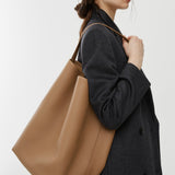 Large N/S park dark taupe tote bag
