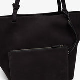 Park tote three black nubuck bag