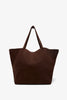 XL park tote dark brown nubuck bag