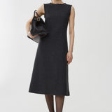 Amor dark grey melange dress