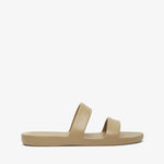 Beige sandal on a white background