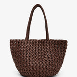 Estelle woven leather tote bag