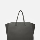 Marlo grey leather tote bag