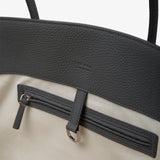 Marlo grey leather tote bag