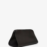 Peggy black leather clutch