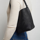 Small woven N/S tote bag