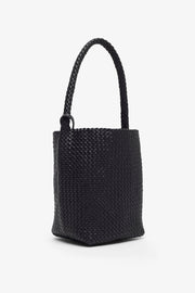 Small woven N/S tote bag