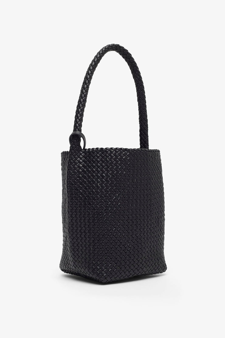 Small woven N/S tote bag