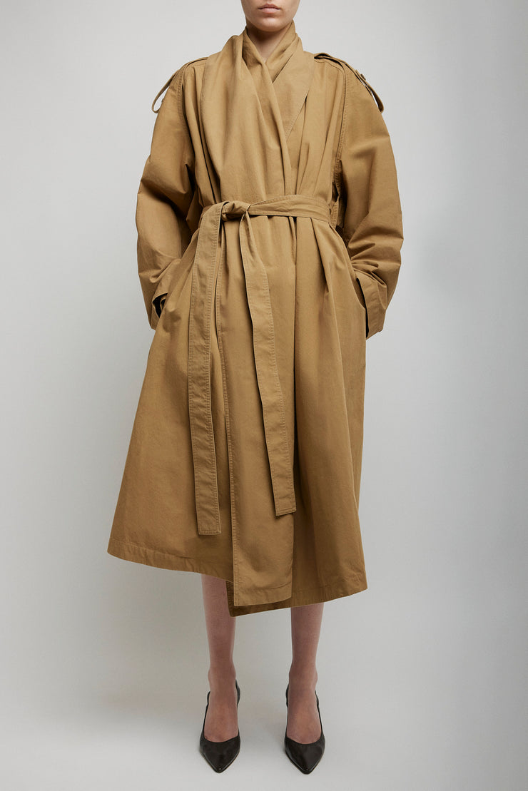 Pami belted trench coat