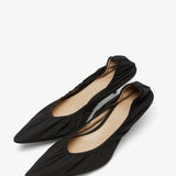 Liisa black kitten pumps