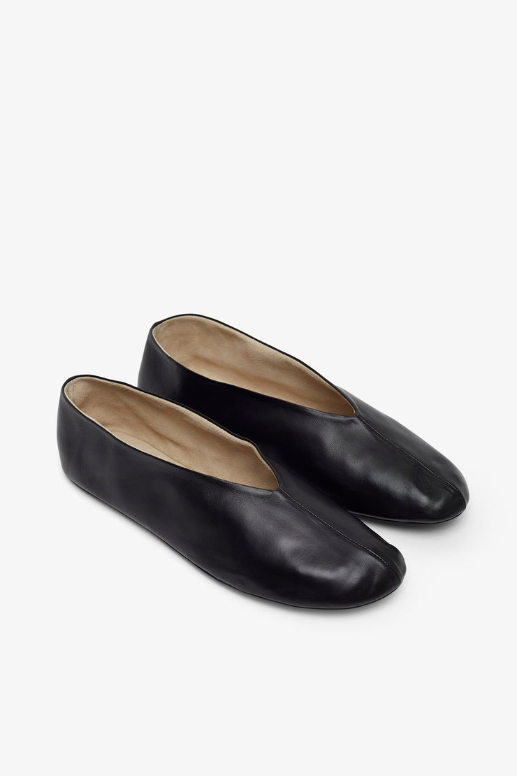 Stella black slippers