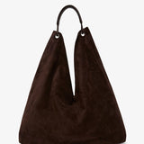 Bindle three brown suede bag