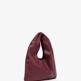Bindle small burgundy leather bag
