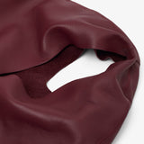 Bindle small burgundy leather bag