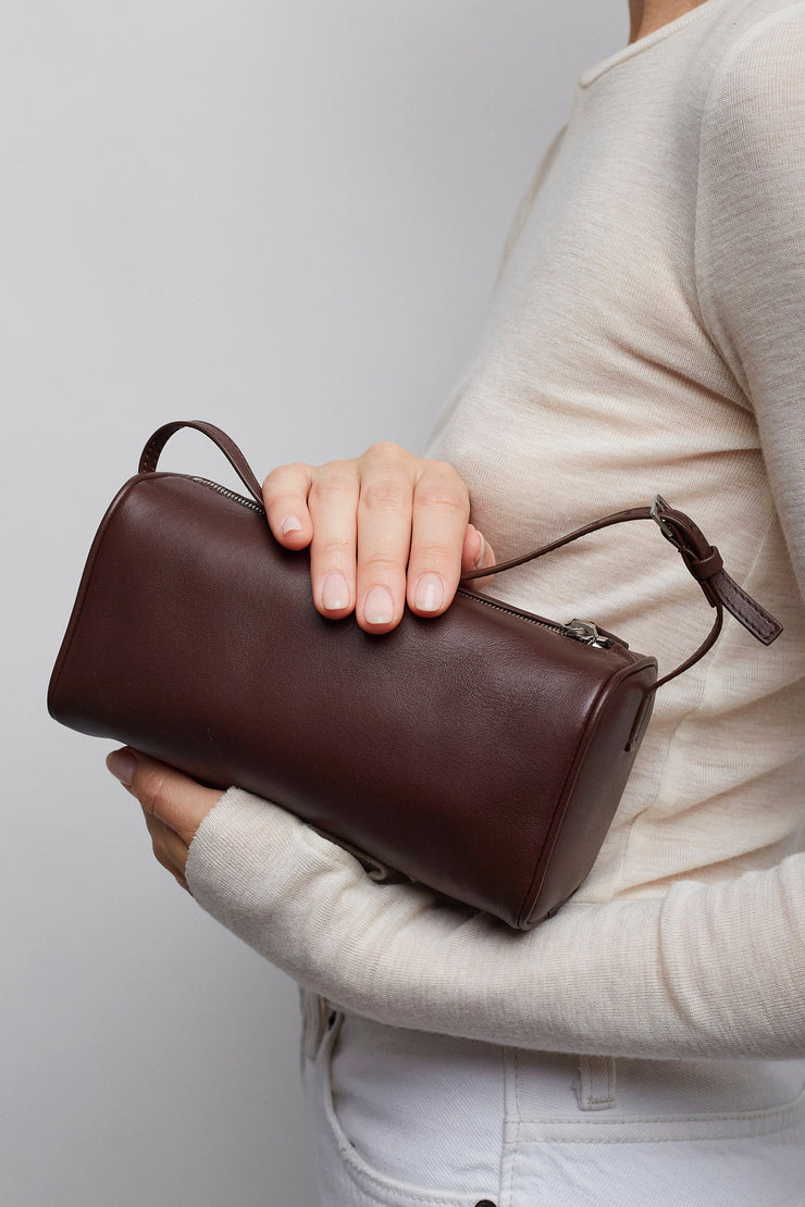 90'S brown leather bag