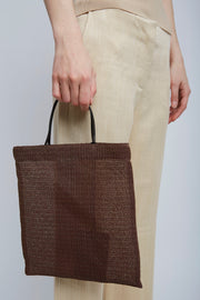 Barn mini beige mesh tote bag