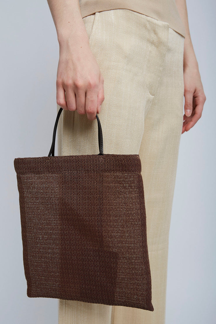 Barn mini beige mesh tote bag